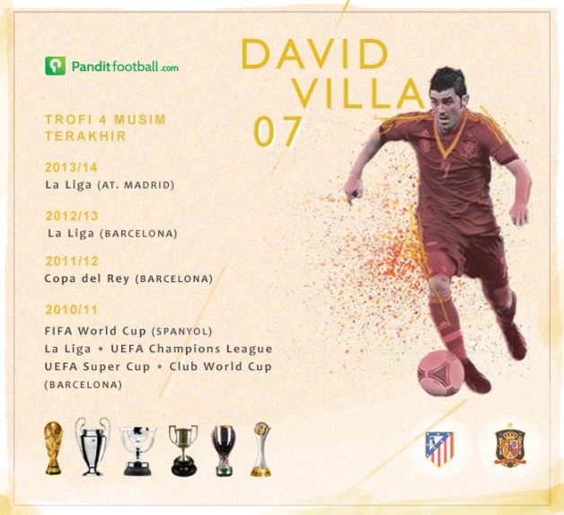 Infografis David Villa